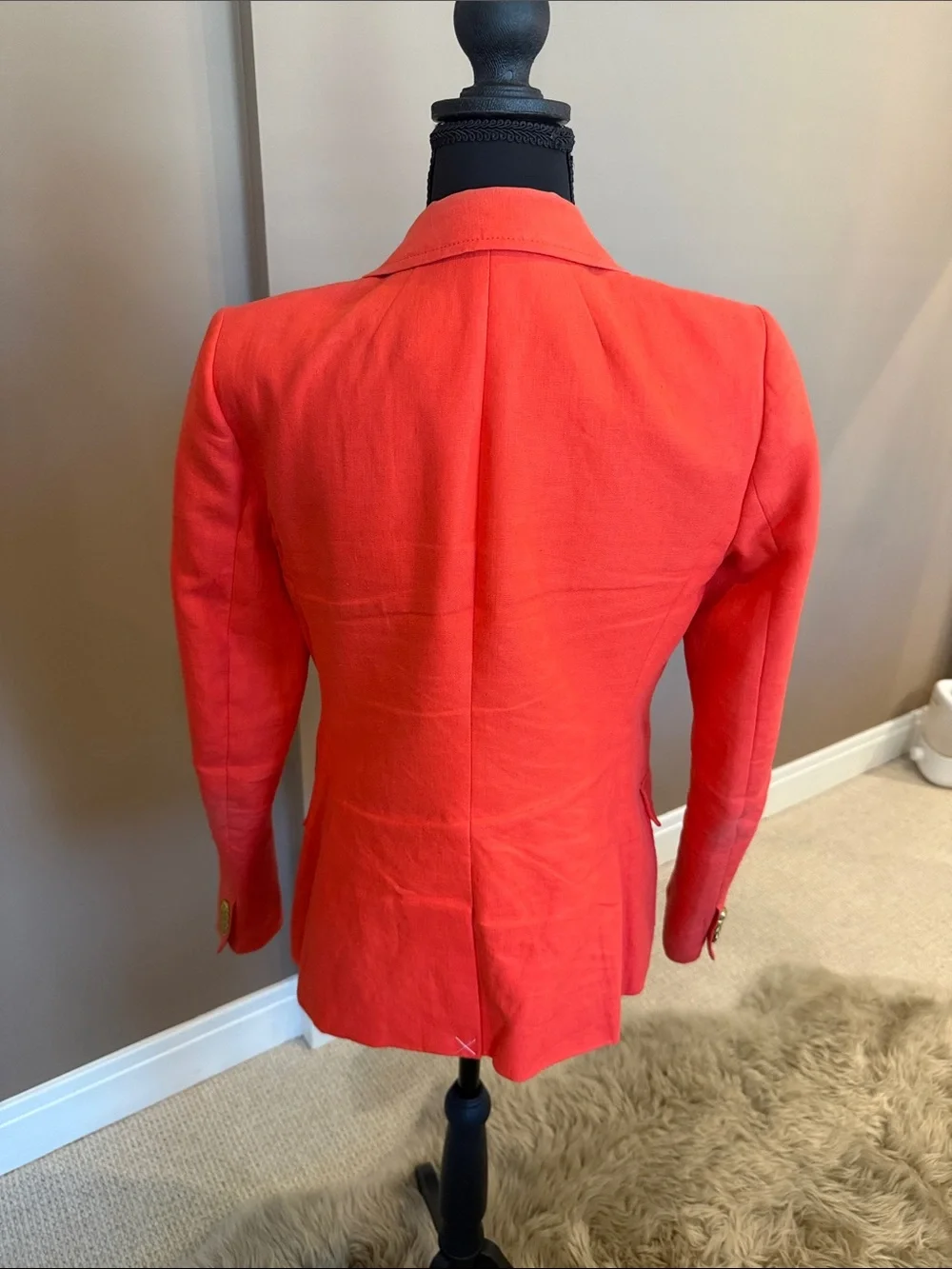 J. Crew Bright Red Single-Breasted Blazer